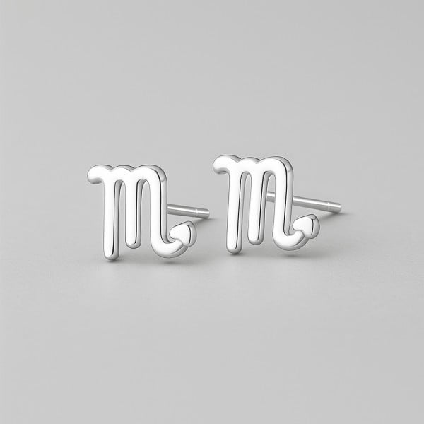 Boucles d'oreilles argent 925 Signes du zodiaque Scorpion