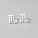 Boucles d'oreilles argent 925 Signes du zodiaque Scorpion