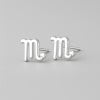 Boucles d'oreilles argent 925 Signes du zodiaque Scorpion
