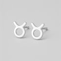 Boucles d'oreilles argent 925 Signes du zodiaque Taureau