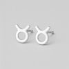 Boucles d'oreilles argent 925 Signes du zodiaque Taureau