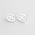 Boucles d'oreilles argent 925 Signes du zodiaque Cancer