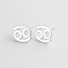 Boucles d'oreilles argent 925 Signes du zodiaque Cancer