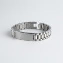 Men’s Heavy-Duty ID Bracelet – Black-Plated Steel Chain with Custom Engraving