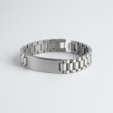Bracelet personnalise homme gourmette acier (Dupliqué)