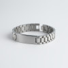 Bracelet personnalise homme gourmette acier (Dupliqué)