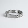 M Bracelet personnalise homme gourmette acier (Dupliqué)