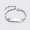 Bracciale personalizzato per donna e bambino, catena barbazzale in acciaio, personalizzabile