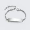 Pulsera personalizada para mujer y niño, cadena de acero, personalizable