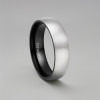 6mm Bague personnalisee homme titane bande brossee a graver