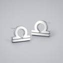 Boucles d'oreilles argent 925 Signes du zodiaque Balance