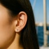 Boucles d'oreilles argent 925 Signes du zodiaque Balance