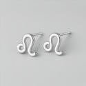 Boucles d'oreilles argent 925 Signes du zodiaque Lion