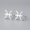Pendientes de plata 925 Signos del Zodíaco Piscis