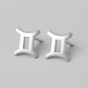 Boucles d'oreilles argent 925 Signes du zodiaque Gemeaux