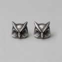 Boucles d'oreilles argent clous hibou