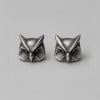 Boucles d'oreilles argent clous hibou