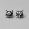 Boucles d'oreilles argent clous hibou