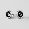 Boucles d'oreilles acier Signes du zodiaque Vierge