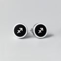 Boucles d'oreilles acier Signes du zodiaque Sagittaire