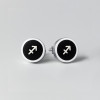 Boucles d'oreilles acier Signes du zodiaque Vierge