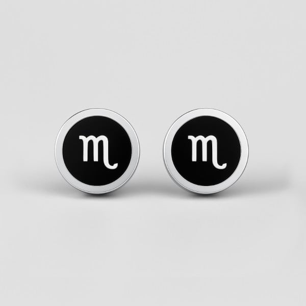 Boucles d'oreilles acier Signes du zodiaque Vierge