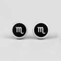 Boucles d'oreilles acier Signes du zodiaque Scorpion