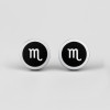 Boucles d'oreilles acier Signes du zodiaque Vierge