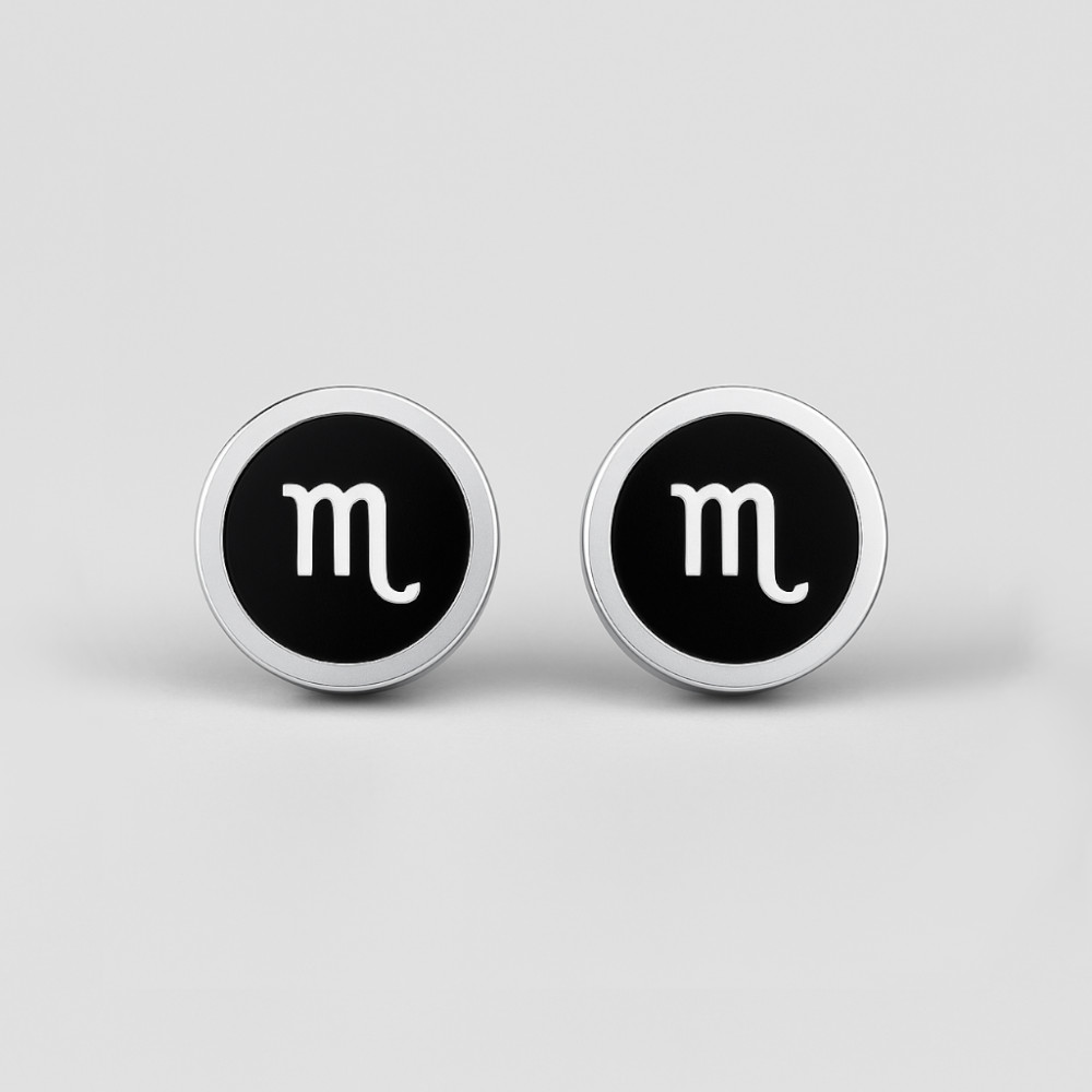 Boucles d'oreilles acier Signes du zodiaque Vierge