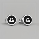 Boucles d'oreilles acier Signes du zodiaque Vierge