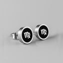 Boucles d'oreilles acier Signes du zodiaque Vierge