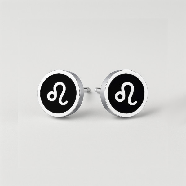 Boucles d'oreilles acier Signes du zodiaque Gémeaux
