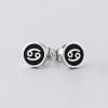 Boucles d'oreilles acier Signes du zodiaque Gémeaux