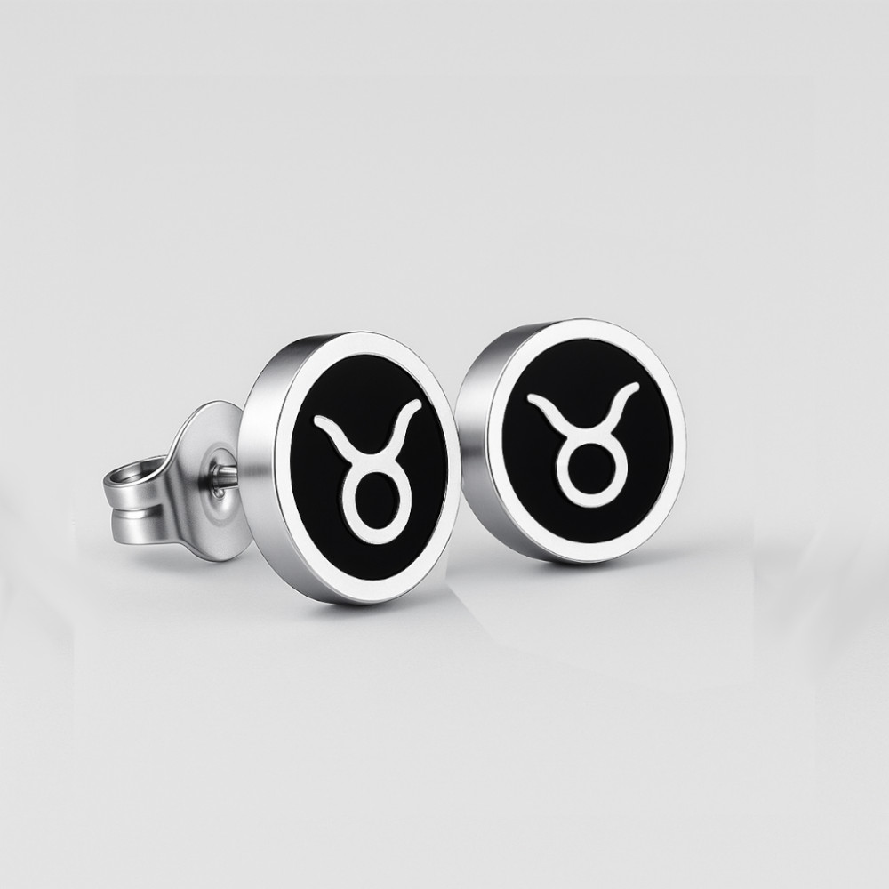 Boucles d'oreilles acier Signes du zodiaque Bélier