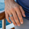 D8 Bague personnalisée tungstene celtique