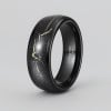 Bague Galaxie personnalisée alliance dome Tungstene