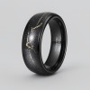 Bague Galaxie personnalisée alliance dome Tungstene