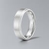 6mm Bague de mariage titane brosse personnalisee