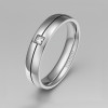 Bague mariage personnalisee titane homme anneau rainure zirconium