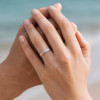Bague mariage personnalisee titane homme anneau rainure zirconium