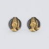 Boucles d'oreilles argent clous mains en prière