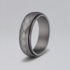 Bague anneau tournant antistress acier facetté