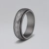 Bague anneau tournant antistress acier facetté