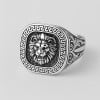 Anello con sigillo di leone con motivo greco