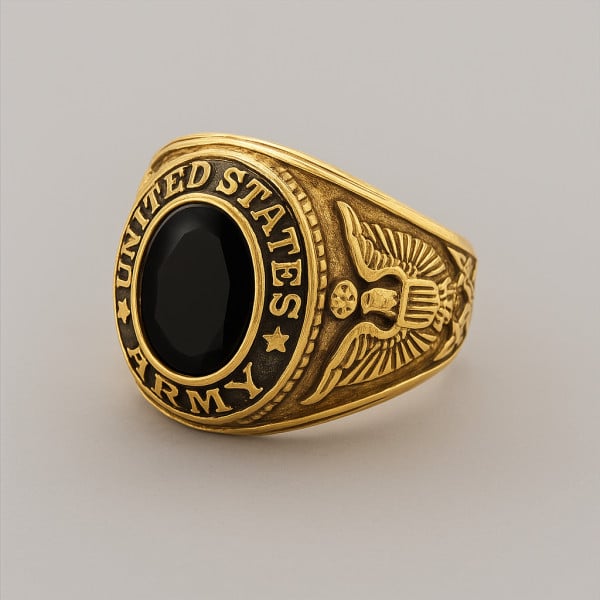 Bague Homme Acier Armé: Oxyde de Zirconium 2377