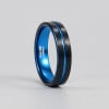 Bague personnalisée mariage tungstene brossé minimaliste