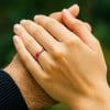 Customizable Rainbow Tungsten Ring