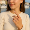 Bague argent celtique onyx rouge