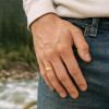 Bague de mariage personnalisée tungstène brossé