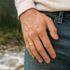 Bague de mariage personnalisée tungstène brossé